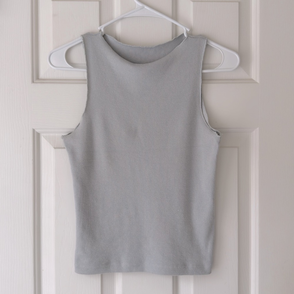 AFENDS • Peony Organic Rib High Neck • MEDIUM